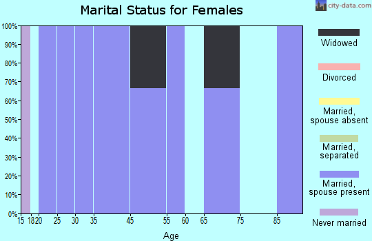 Georgetown marital status for females