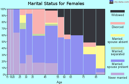 Houston marital status for females