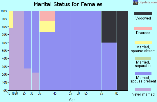 Minnesota City marital status for females