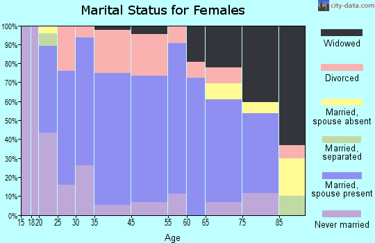 Spring Valley marital status for females