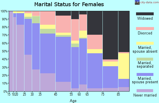 Starkville marital status for females