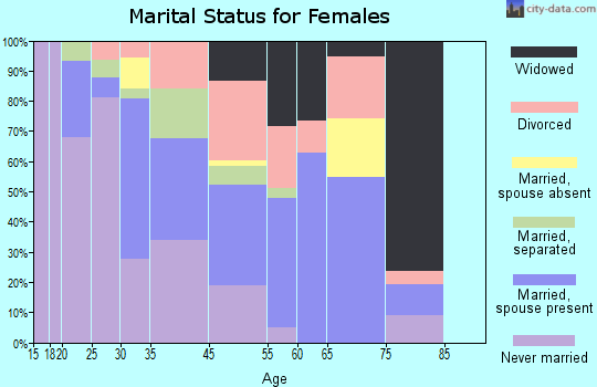 Castle Point marital status for females