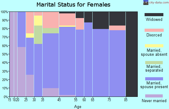 Village of Four Seasons marital status for females