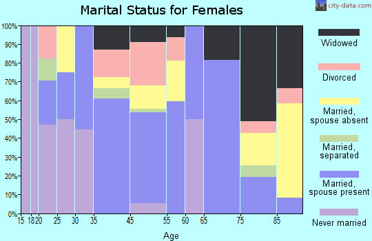 Big Sandy marital status for females