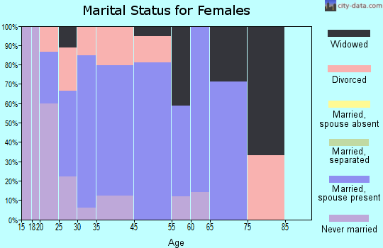 Clinton marital status for females