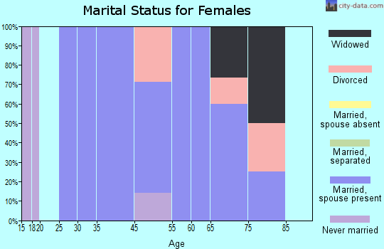 Broadwater marital status for females