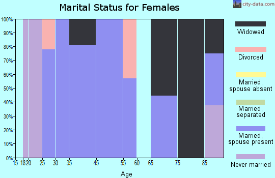 Howard City marital status for females