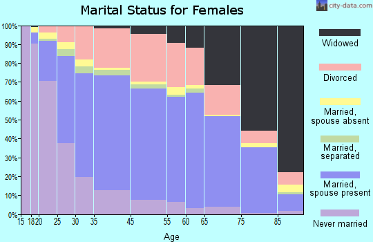 Spring Valley marital status for females