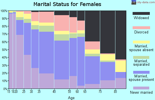 Perth Amboy marital status for females