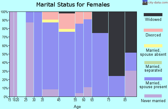 Princeton Junction marital status for females