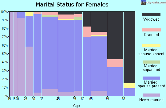 River Vale marital status for females