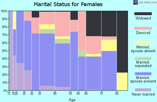 Mountain View marital status for females