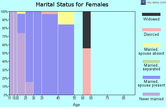Holloman AFB marital status for females