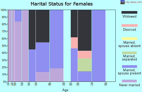 Nenahnezad marital status for females