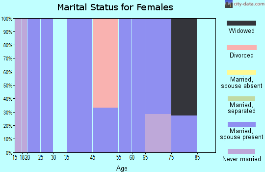 Virden marital status for females