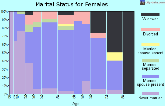 Black River marital status for females