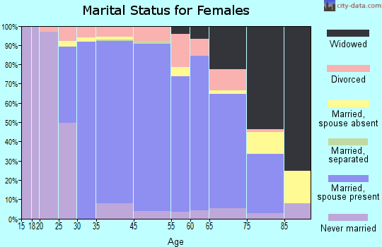 Briarcliff Manor marital status for females