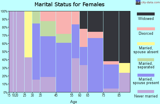 Dover Plains marital status for females