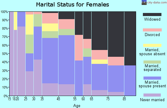 Ellenville marital status for females