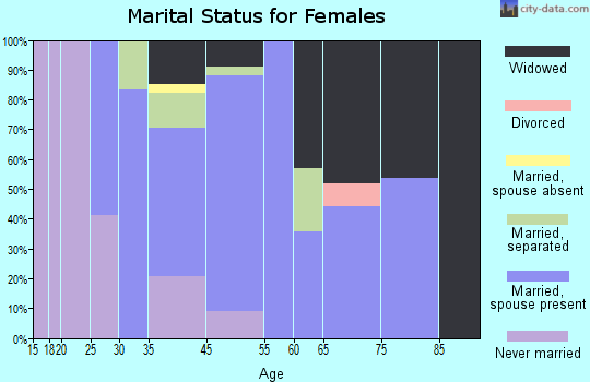 Fort Ann marital status for females