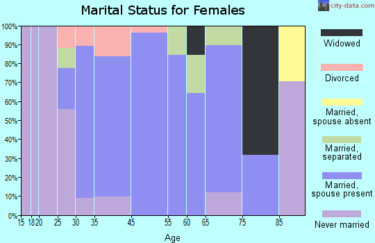 Hopewell Junction marital status for females