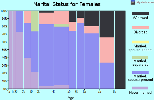 Horseheads North marital status for females