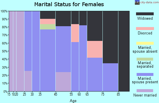 Narrowsburg marital status for females