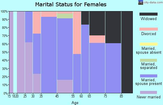 North Ballston Spa marital status for females
