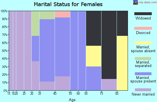 North Lynbrook marital status for females