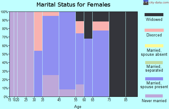 Poestenkill marital status for females