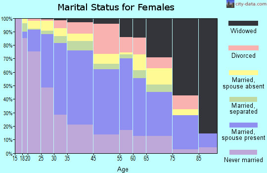 Spring Valley marital status for females