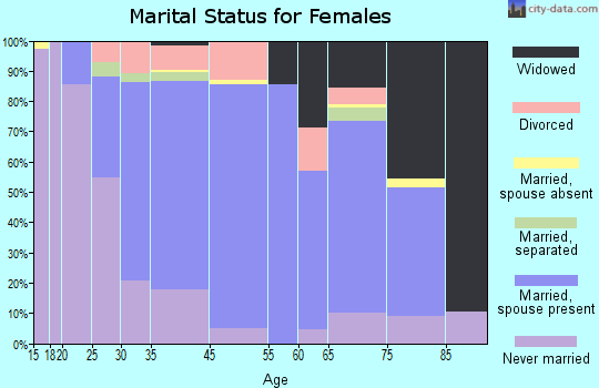 Stewart Manor marital status for females