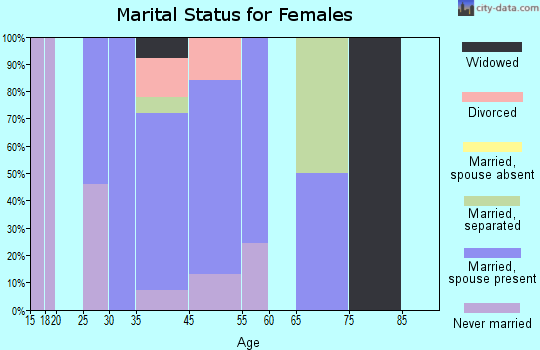 Walker Valley marital status for females