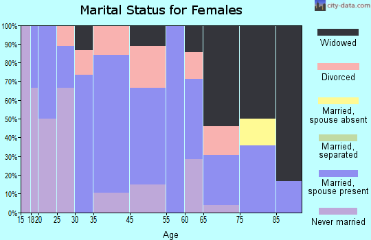 Bakersville marital status for females