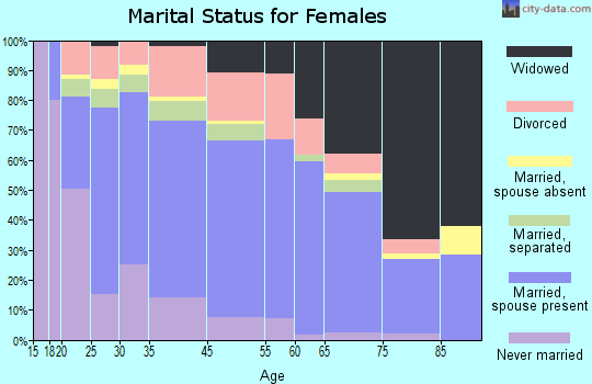 Bessemer City marital status for females