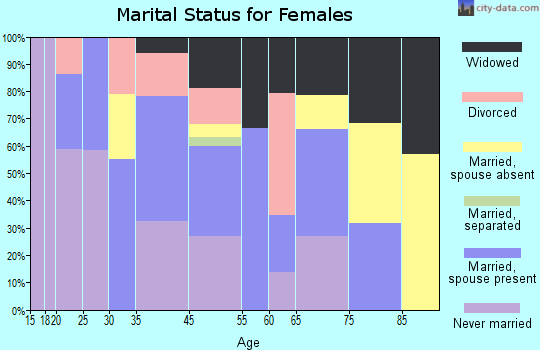 South Henderson marital status for females