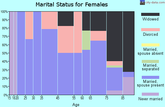 McVille marital status for females