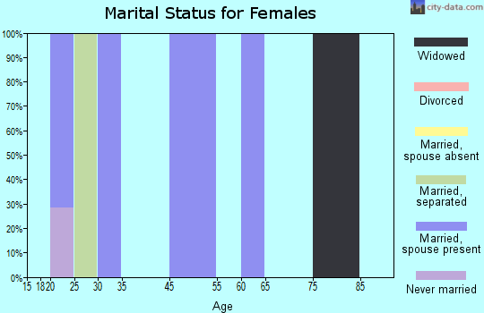 Holiday City marital status for females