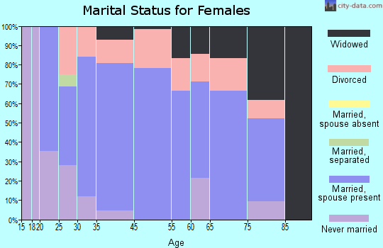 Mendon marital status for females