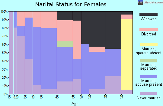 The Plains marital status for females