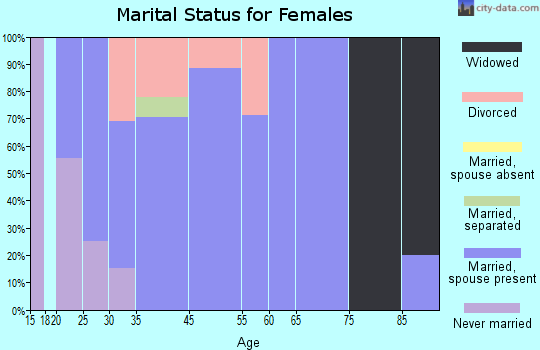 Van Buren marital status for females