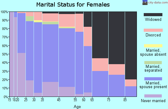Waynesville marital status for females