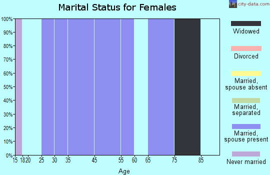 Yankee Lake marital status for females