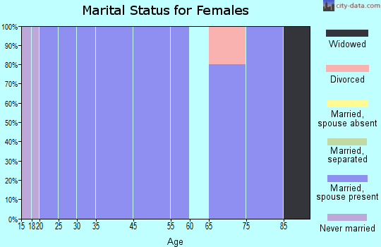 Hillsdale marital status for females
