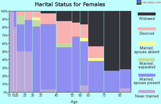 Mountain View marital status for females