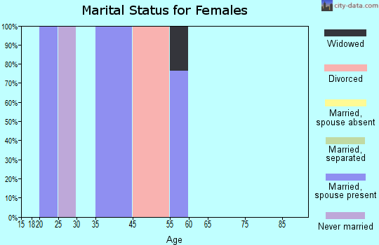Snake Creek marital status for females