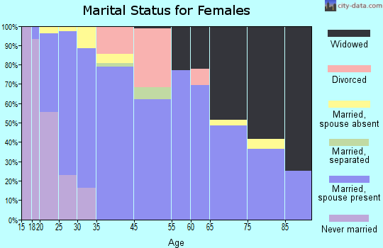 Bay City marital status for females