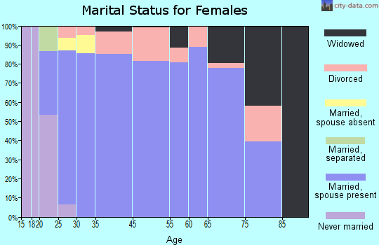 Island City marital status for females