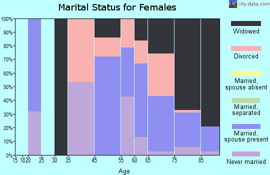 King City marital status for females