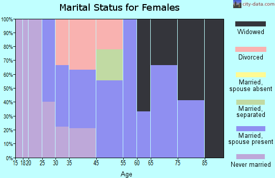 Ashville marital status for females